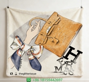 Hermes Throw Blankets